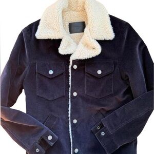 SANDRO Paris Corduroy /Shearling Jacket • XS